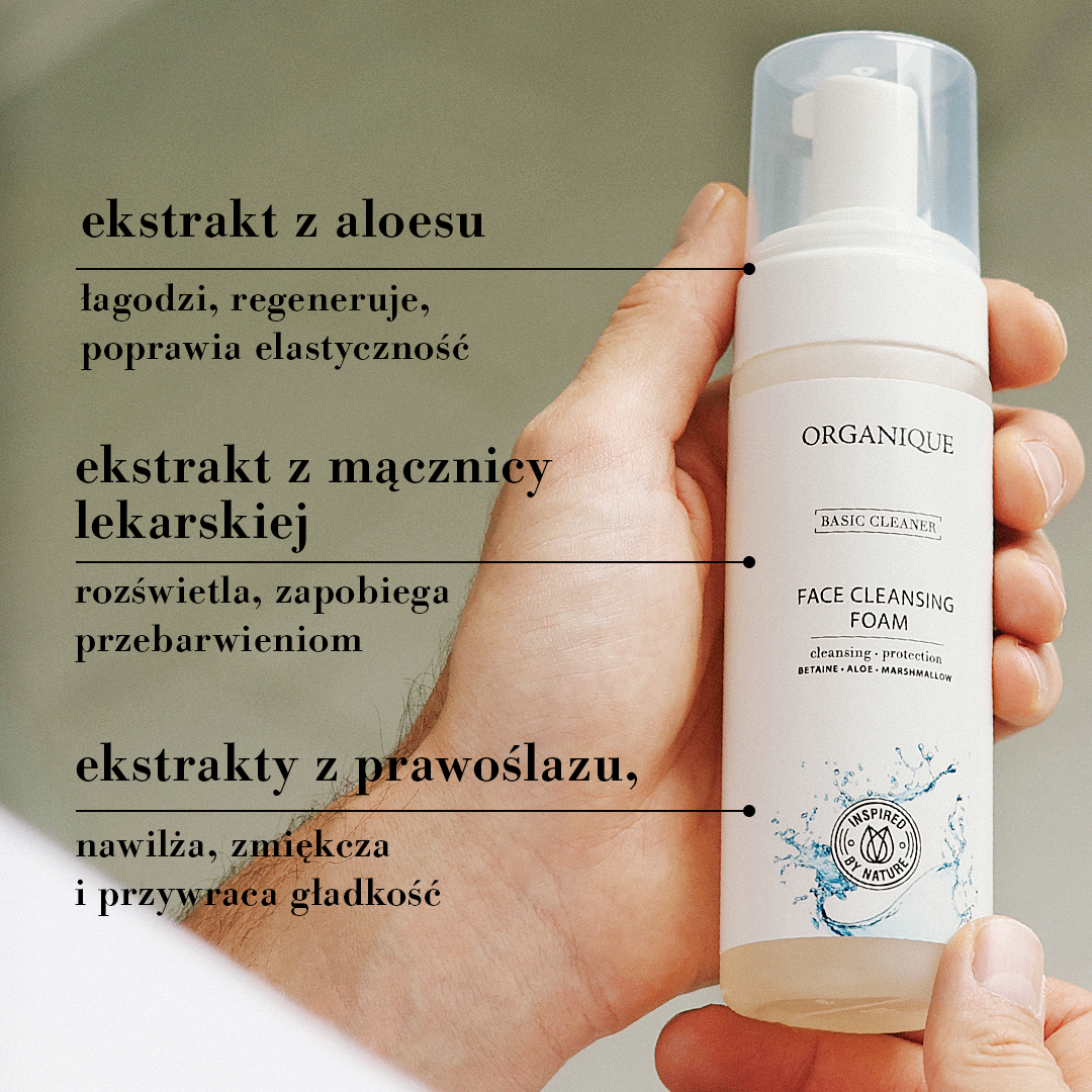 Łagodząca pianka do mycia twarzy Basic Cleaner